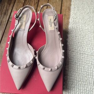 Valentino Women's Poudre Tonal Rockstud Slingback